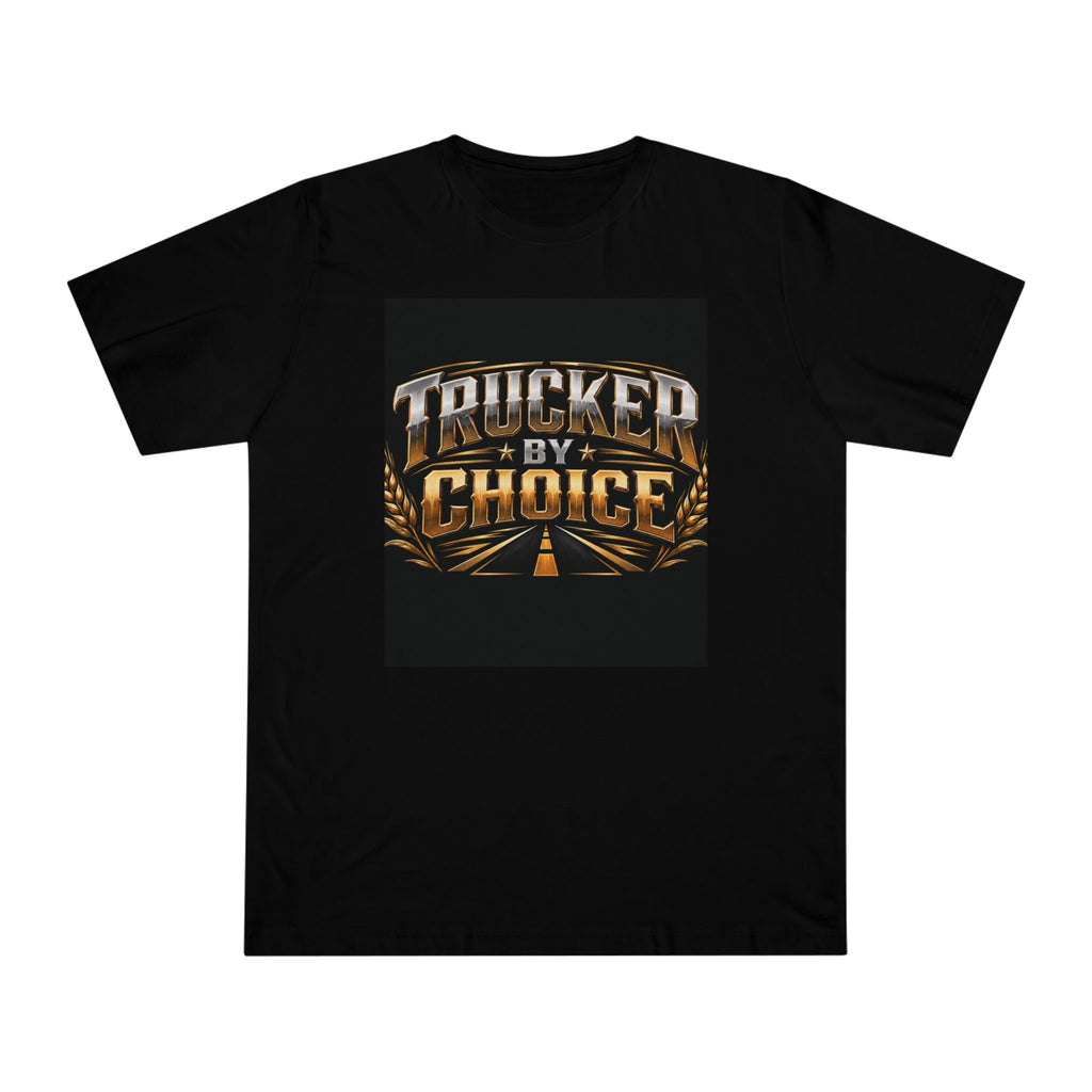 Trucker By Choice T-shirt | Semi Truck Harvest Highway Graphic