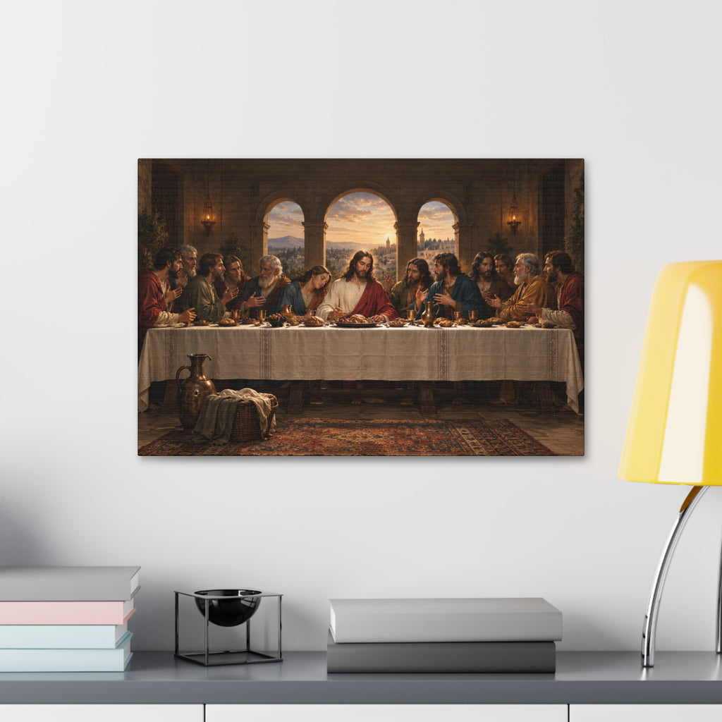 The Last Supper Canvas Stretched 1.5'' | Religious Wall Art, Biblical Scene