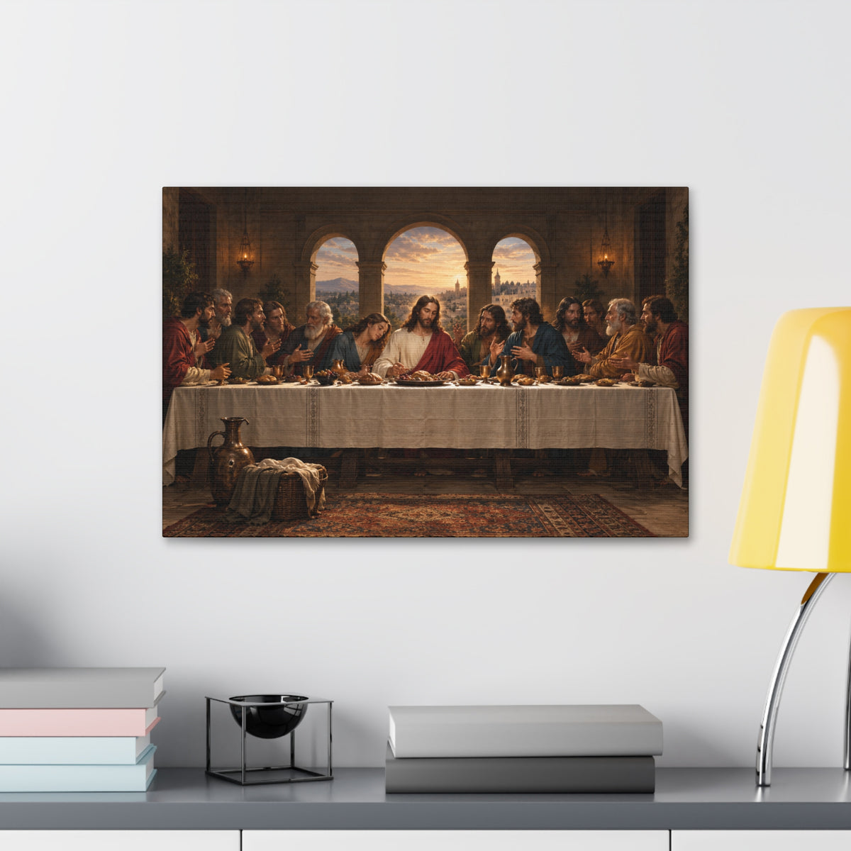 The Last Supper Canvas Stretched 1.5'' | Religious Wall Art, Biblical Scene