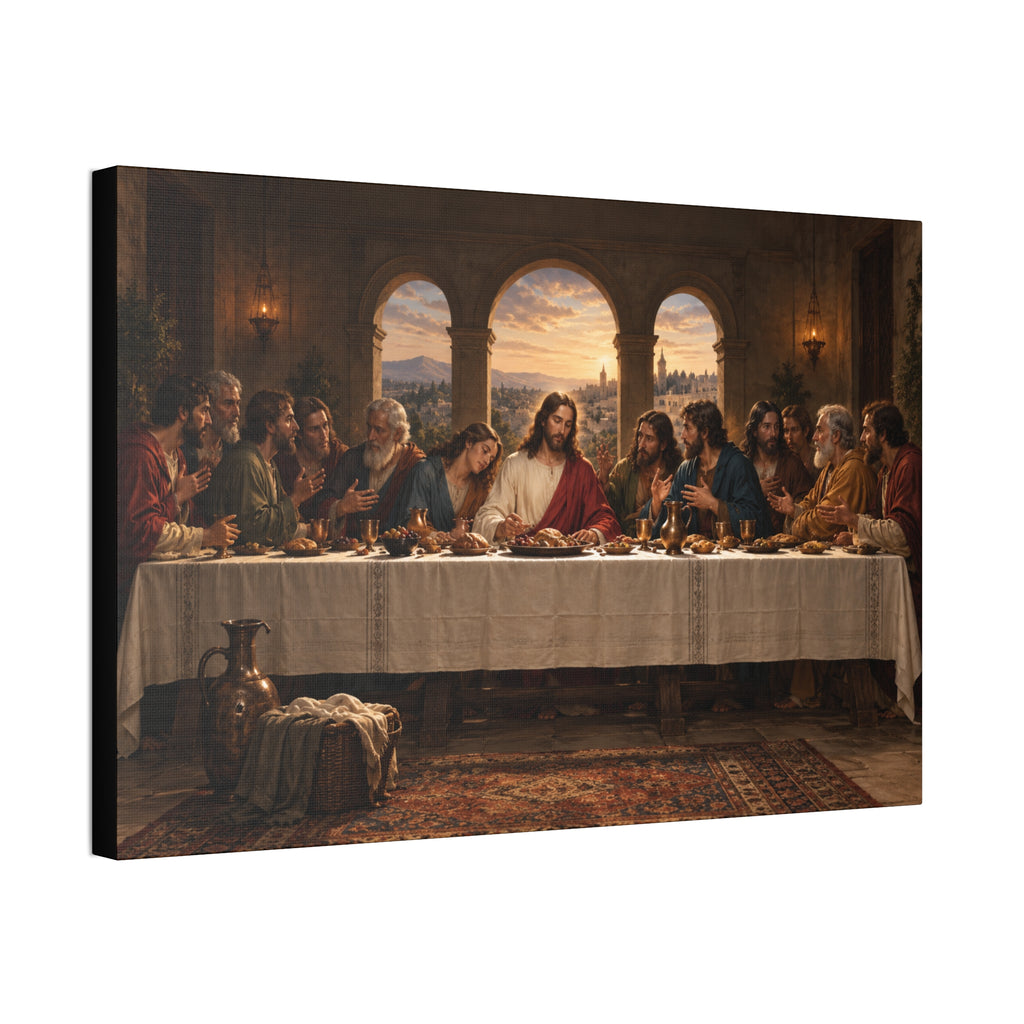 The Last Supper Canvas Stretched 1.5'' | Religious Wall Art, Biblical Scene