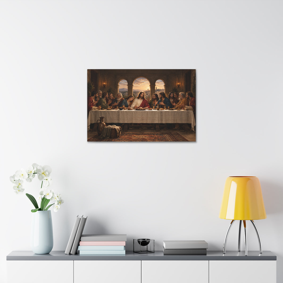 The Last Supper Canvas Stretched 1.5'' | Religious Wall Art, Biblical Scene