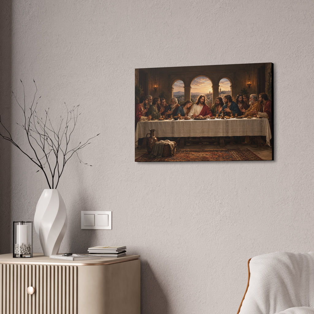 The Last Supper Canvas Stretched 1.5'' | Religious Wall Art, Biblical Scene