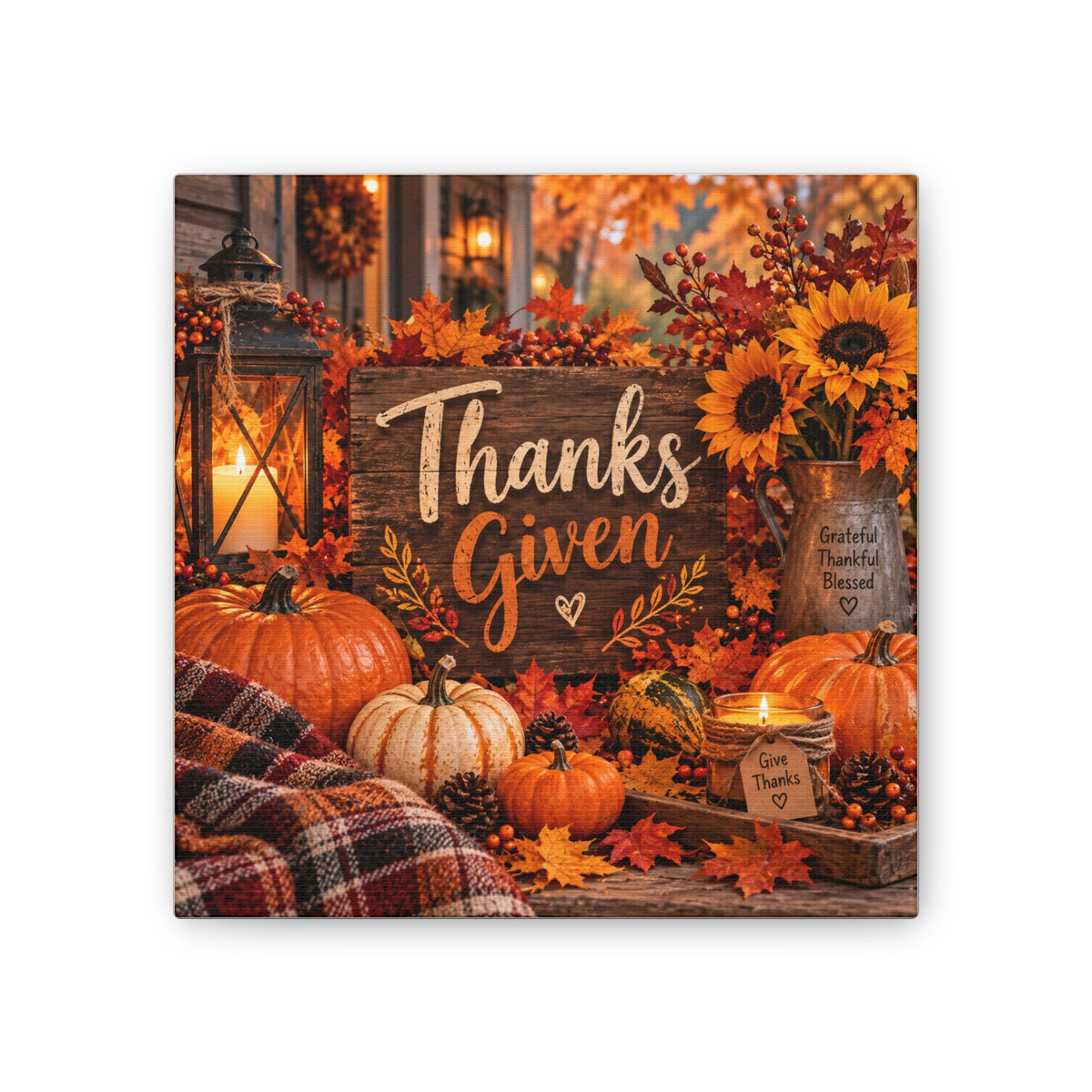 Thanksgiving Autumn Harvest Canvas