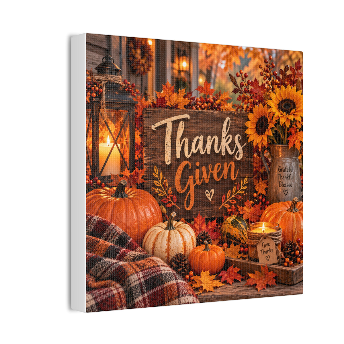 Thanksgiving Autumn Harvest Canvas